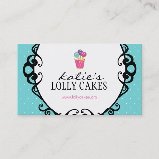 Le gâteau saute des cartes de visite (Devant)