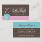 Le gâteau saute des cartes de visite (Devant / Derrière)