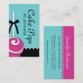 Le gâteau saute des cartes de visite (Devant / Derrière)