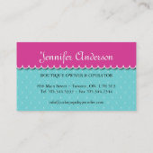 Le gâteau saute des cartes de visite (Dos)