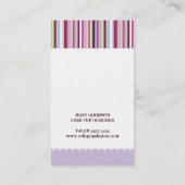 Le gâteau saute des cartes de visite (Dos)