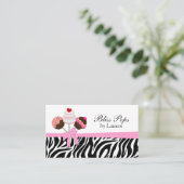 Le gâteau saute des cartes de visite (Debout devant)