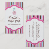 Le gâteau saute des cartes de visite (Devant / Derrière)