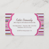 Le gâteau saute des cartes de visite (Dos)