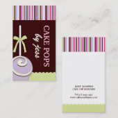 Le gâteau saute des cartes de visite (Devant / Derrière)