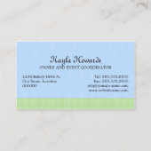 Le gâteau saute des cartes de visite de Tableaux (Dos)