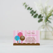 Le gâteau saute le carte de visite de boulangerie (Debout devant)