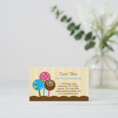 Le gâteau saute le carte de visite de boulangerie (Debout devant)