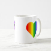 Le gay pride met en forme de tasse des cadeaux de (Devant droit)