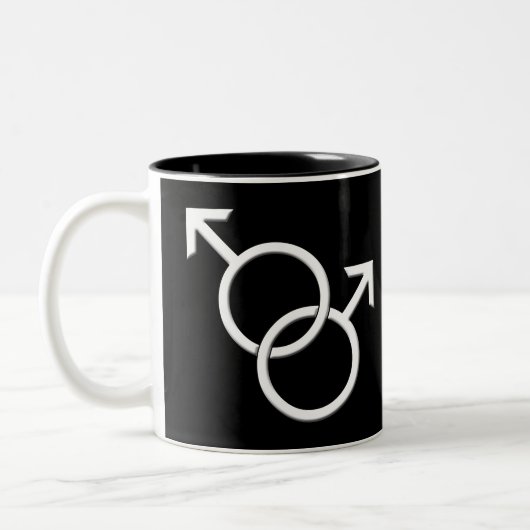 Le gay pride met en forme de tasse des tasses du (Gauche)