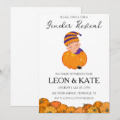 Le genre citrouille révèle des invitations (Devant / Derrière)