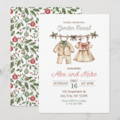 Le genre de Noël révèle une invitation modifiable (Devant / Derrière)