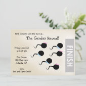 Le genre drôle indiquent le faire-part (Debout devant)