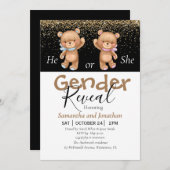 le genre mignon révèle des invitations (Devant / Derrière)