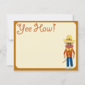 Le gentil Invitation de Cowboy Sock (Dos)