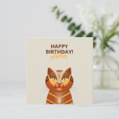 Le Geocat - Une jolie Carte d'Anniversaire (Debout devant)
