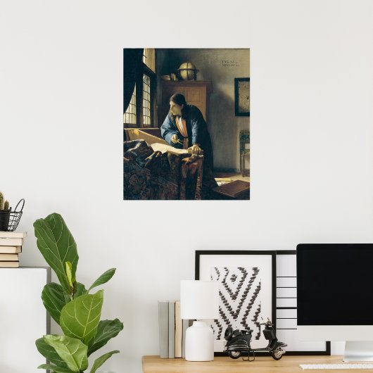 Le géographe de Vermeer - Poster (Bureau à domicile)