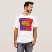 Le Gingko laisse le T-shirt (Devant entier)