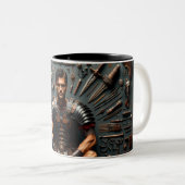 Le gladiateur romain Valor Knolling Mug (Devant droit)