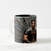 Le gladiateur romain Valor Knolling Mug (Devant gauche)