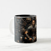 Le gladiateur romain Valor Knolling Mug (Devant gauche)