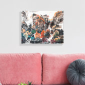 Le glamour d'automne, toile de peinture chinoise (Insitu(Salon))