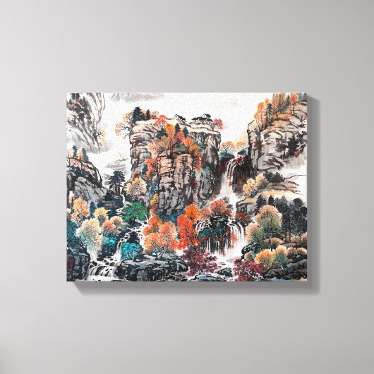 Le glamour d'automne, toile de peinture chinoise (Recto)