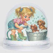 LE GLOBE DE NEIGE ANIMÉ POUR ENFANT (Avant)