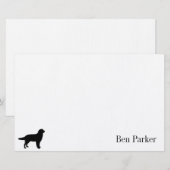 Le golden retriever a personnalisé la papeterie (Devant / Derrière)