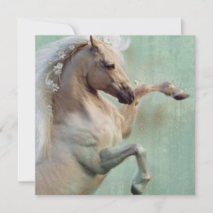 Le Golden Stallion Horse - Carte de voeux
