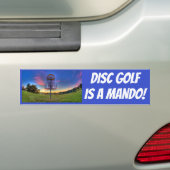 Le golf de disque est un Mando ! Autocollant (En voiture)