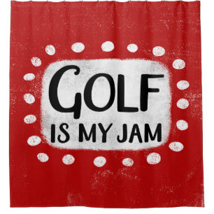 Le Golf Est Mon Rideau De Douche De Jam
