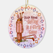 Le golf est un jeu de filles ornement de golf (Gauche)