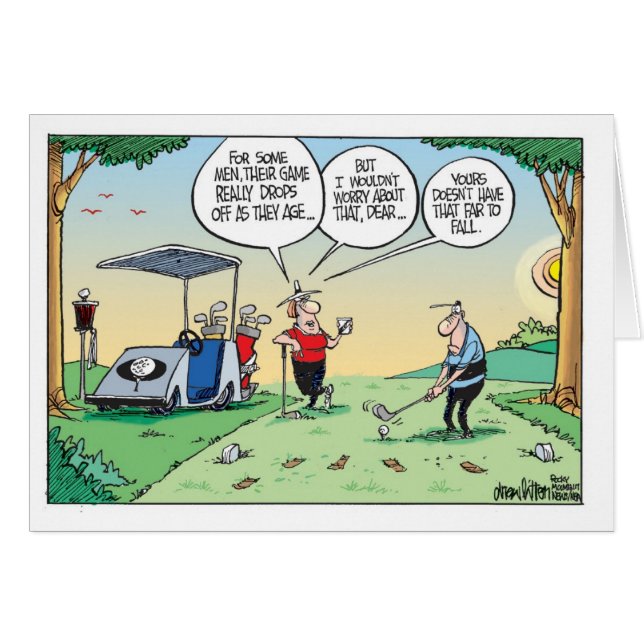 Le golf vieillit (Devant horizontal)