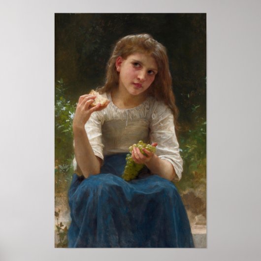 Le Gouter door William-Adolphe Bouguereau Poster (Voorkant)