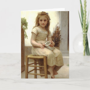 Le Goûter (enkel een Smaak) William Bouguereau Kaart
