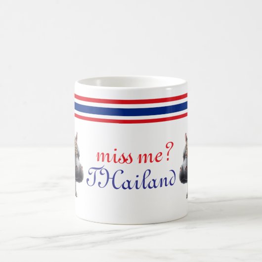 Le gracieux hippopotame thaï, moo deng mug (Centre)