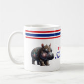 Le gracieux hippopotame thaï, moo deng mug (Gauche)