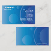 Le gradient bleu entoure le carte de visite EX18 (Devant / Derrière)