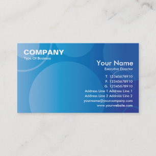 Le gradient bleu entoure le carte de visite EX3