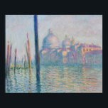 Le Grand Canal, Venise par Monet - Poster<br><div class="desc">Claude Monet a fait six versions différentes de ce tableau. Elles ont toutes des conditions lumineuses différentes. La version proposée ici est exposée au Musée des Beaux-Arts de Boston. Une autre version est exposée au musée Legion of Honor à San Francisco. Pour en savoir plus sur ce travail, visitez le...</div>