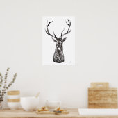 Le Grand Cerf Poster (Keuken)