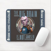 Le grand cerveau n'est pas tapis de souris amusé (Avec souris)