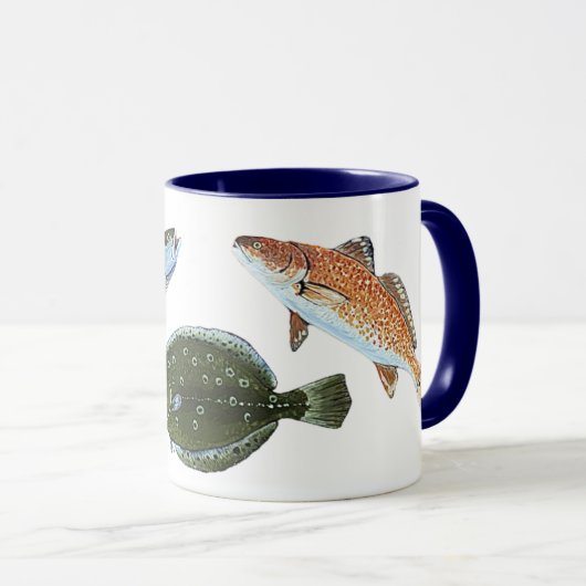 Le Grand Chelem de Mug de Pêche d'Eau Salée (Devant droit)