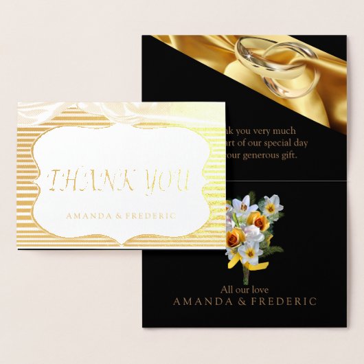 Le Grand Gatsby de la carte Mariage MERCI FOIL (Affichage)