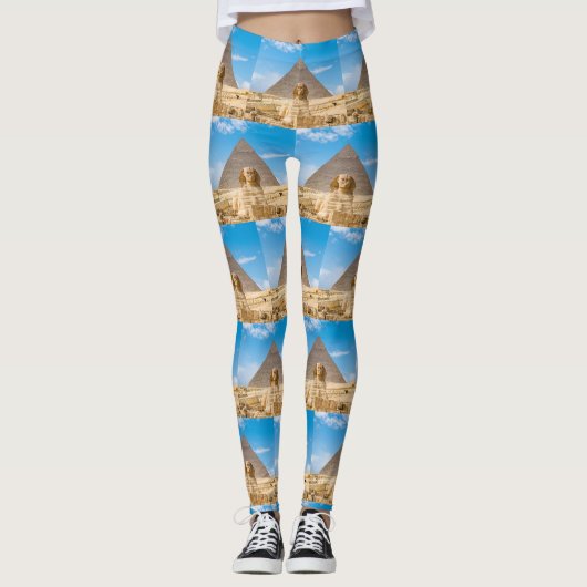 LE GRAND SPHINX ET LES PYRAMIDES DES Leggings D'EG (Devant)