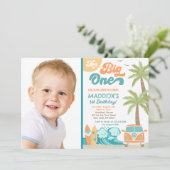 Le grand Surf du Surf Invitation d'anniversaire (Debout devant)