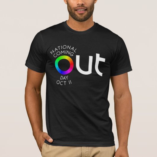 Le grand T-shirt d'obscurité de SORTIE (Devant)