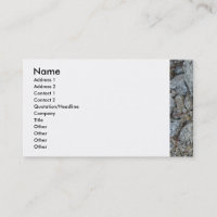 Le granit lapide le carte de visite