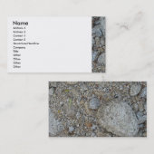 Le granit lapide le carte de visite (Devant / Derrière)